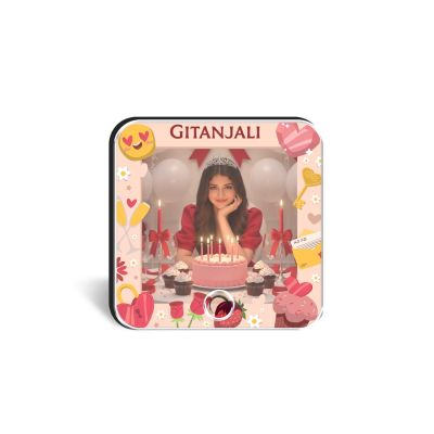 Birthday Gift for Sister & Bestie Customized Musical Fridge Audio Message Gift  Rechargeable Sound Magnet Photo Frame Magnet for Refrigerator